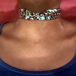 African Print Green and Black Choker/ Necklace - Image 3