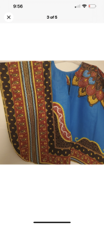 (4T) African Toddler Boy Blue Agbada Dashiki - Image 2
