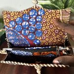 Handmade Nigerian Multicolor Bamboo Small Handbag with Leather - Image 5