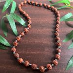 African Orange Tribal Circular Bead & Gray Marble Ethnic Necklace Jewelry