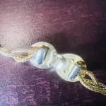 Gold Long Circle Connection Chain Necklace - Image 8