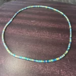 One Blue & Green African Stretchy waist beads, Belly Beads