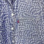 (Medium) Blue Jean Retro Look Levi’s Collar Shirt - Image 5