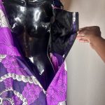Shades of Purple African Print Women Flair Out MIDI Dress - Image 2