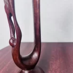 Brown Wooden African Circle of Love Carving - Image 4
