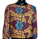 (S/M) Colorful African Print Women Slit Sleeve Blouse Shirt - Image 2