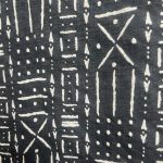 (3XL) African Woman Tribal Print Off Black and Ivory V-Neck T-Shirt. - Image 4