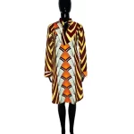 African Print Retro Print Women Fit Dress/ Blouse