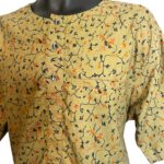 (Large) Mustard Green African Print Men Two Piece Set Shirt & Top - Image 3