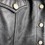 (L/XL) 90s Vintage 100% Leather Women Black Jacket - Image 4