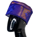 African, Nigerian Yoruba Purple Fila Traditional Head Cap/ Hat (B) - Image 3