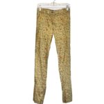 (Large) Mustard Green African Print Men Two Piece Set Shirt & Top - Image 5