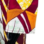 African Print Retro Print Women Fit Dress/ Blouse - Image 5