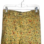 (Large) Mustard Green African Print Men Two Piece Set Shirt & Top - Image 6