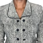 (Large) Vintage Women Formal Long Sleeve Button Up Collar Shirt - Image 7