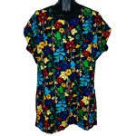 (Large) Flower African Print Men Agbada Kaftan Shirt - Image 2