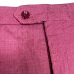 (Large) African Pink Nigerian Senator Style Men Two Piece Top & Pants - Image 8