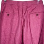 (Large) African Pink Nigerian Senator Style Men Two Piece Top & Pants - Image 10