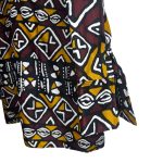 Brown & Burnt Orange Men Long Sleeve African Print Collar Shirt - Image 5
