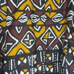 Brown & Burnt Orange Men Long Sleeve African Print Collar Shirt - Image 6