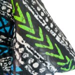 (One Size) Multicolored Horizontal African Print Women Agbada/ Kaftan Long Dress - Image 8