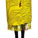(2XL) Yellow Tribal Style Women Long Wrapper/Skirt - Image 5