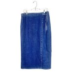 (XL) Blue Jeans Long Women Vintage Wrapper/ Skirt - Image 7