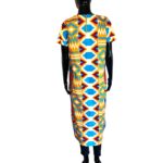 Ghana African Print Women Multicolored Asymmetric Women Blouse - Image 6
