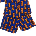 (18 Months) Blue & Orange African Prints, Baby Boy, Two-Piece Shirts And Shorts - Image 5