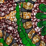 Circular Green, Maroon & Orange Men African Print Short Sleeve Shirt/ Dashiki - Image 4