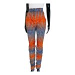 (Large) Orange & Blue Women African Print Scrunched Pants - Image 2