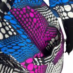 (One Size) Purple & Blue Ankara Print Women Duster/ Caftan - Image 5