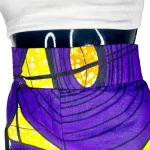 Purple & Yellow High Waist Women African Print Pants ￼ - Image 5