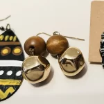 5 African Multicolored Women Beaded, Wooden, & Metal Earrings 1 Lady Pin - Image 9
