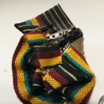 5 African Multicolored Women Beaded, Wooden, & Metal Earrings 1 Lady Pin - Image 12