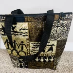 Green and Black Tribal Print Tot Bag - Image 3