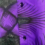 African Print, Purple And Brown Unisex Color Shirt - Image 5