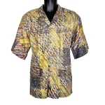 Unisex African Print Vintage Collar Shirt