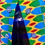 Ghana Print Africa Multicolor Short Sleeve Blazer/ Blouse - Image 5