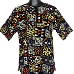 Multi Color & Print Men African Print Dashiki/ Shirt