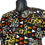 Multi Color & Print Men African Print Dashiki/ Shirt - Image 3