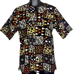 Multi Color & Print Men African Print Dashiki/ Shirt - Image 4