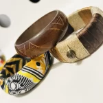 3 Handmade Multicolor African Designs Women Bangles/ Bracelets