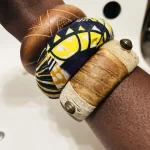 3 Handmade Multicolor African Designs Women Bangles/ Bracelets - Image 5