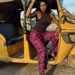 Black & Pink Women African Print Flaring Pants - Image 2