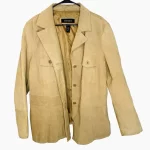 Light Brown Women 100% Leather Vintage Jacket