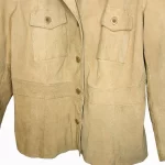 Light Brown Women 100% Leather Vintage Jacket - Image 4