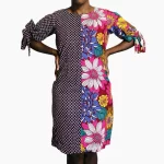 Ankara African Print, Colorful Women Two Sides Dress