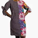 Ankara African Print, Colorful Women Two Sides Dress - Image 2