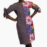 Ankara African Print, Colorful Women Two Sides Dress - Image 3